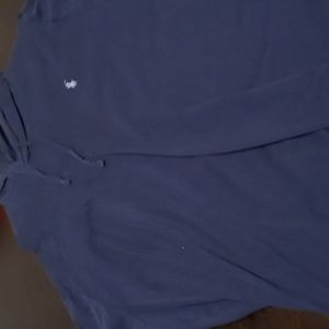 Blue light weight polo hoodie